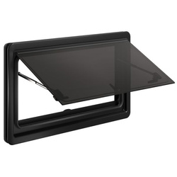 Hinged Window S10, 500 x 450 mm black inner frame