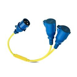Splitter Cord 16A/250V CEE/2xCEE