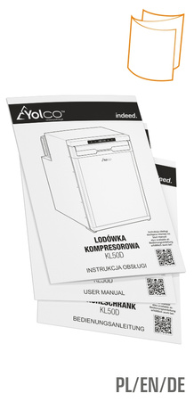 Yolco lodówka kompresorowa do zabudowy KL50D 44 l, dwustrefowa