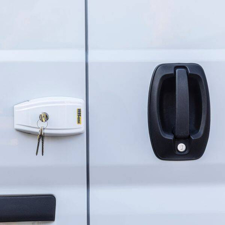 Zamek drzwiowy HEOSafe® Van Security biały - 1 sztuka