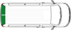 Thermal insulation for the rear window of Ford Transit 2000-2006 - Carbest Isoflex 9-layer thermal mat, 1 piece