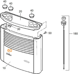 Logo do grzejników Truma S, brązowe