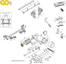 Rura mocująca B do Mover Go2
