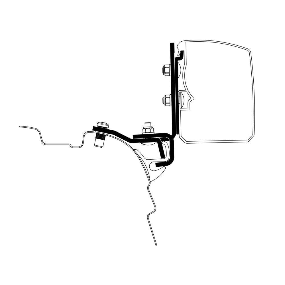 Adapter VW T5 / T6 z szyną Brandrup do Thule 3200