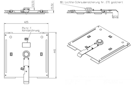 Obrotnica fotela kierowcy Sportscraft do VW T5/T6/T6.1, płaska, do fotela oryginalnego