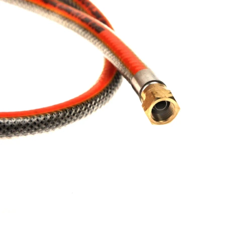 Wąż gazowy stalowy 1/4" LH na 1/4" LH 1000mm