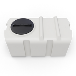 Prostokątny pojemnik 400 l do transportu UHPLAST biały