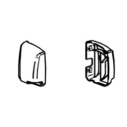 End Caps Thule 3200 Anthracite, Set Left And Right