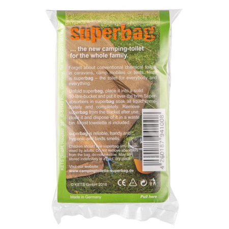 Torba na odchody Superbag z pochałaniaczem płynów 10 litrów
