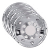 Set of 4 15" chrome convex wheel trims