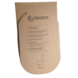 Clesana Toilet Template Brown Cardboard 35x35 cm