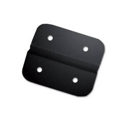 Plastic chest hinge 43 x 40 mm, black - flat hinge for lids, lockers and seat boxes
