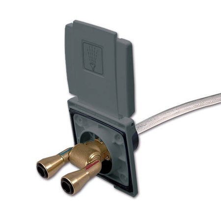 Grey quick-connect outdoor shower - 150 cm