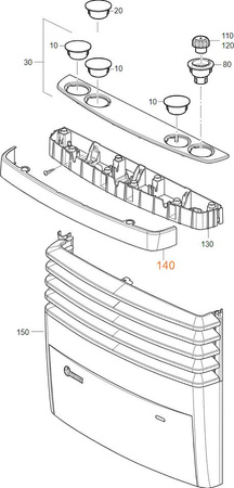 Osłona perłowo-szara do S 3004 (P)