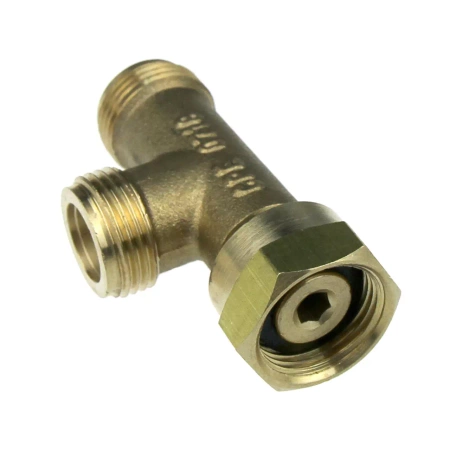 GasBank trójnik M20 (W20) z zaworem zwrotnym - 2 butle do reduktora Truma, GOK, Cavagna, iGT