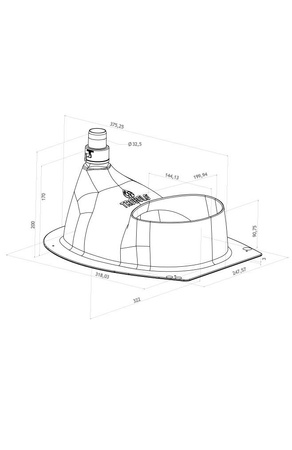 TROBOLO separator moczu szary - wkład do toalety kompostującej DIY