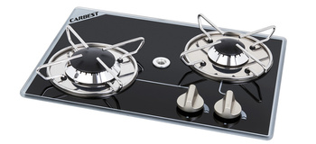 Płyta gazowa do zabudowy 2-palnikowa - palniki obok siebie