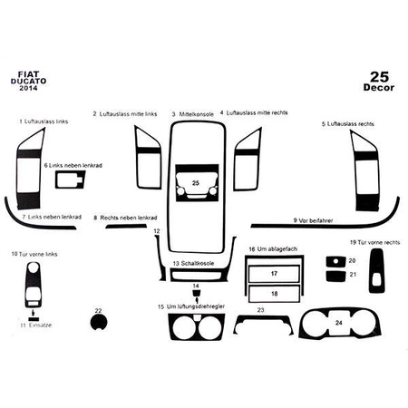 Maska Ducato X290 briar 25 sztuk