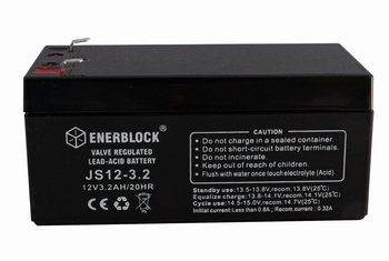 Akumulator kwasowo-ołowiowy ENERBLOCK AGM 12V, 3.2AH Seria JS