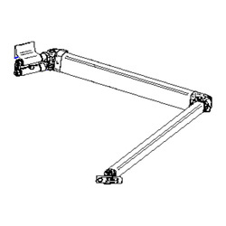 Thule ramię przegubowe lewe 1500602230 do markizy Omnistor 4900 / Thule 4200 - wysięg 2,50 m, długość 4,00 m i 4,50 m