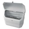 Tank locker with straight back
