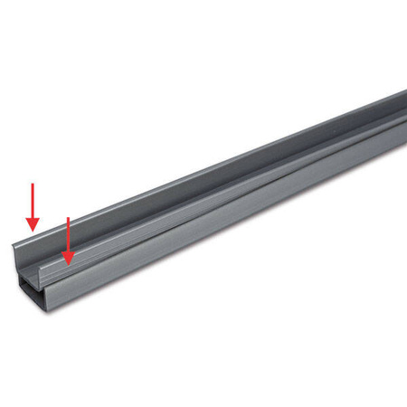 Straight bottom rail Giano Plus