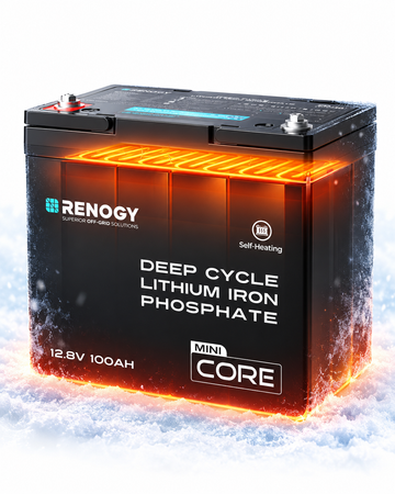 Akumulator Renogy LiFePO4 12V 100Ah z funkcją samonagrzewania