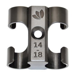 Uchwyt montażowy do dwóch węży wody 14 - 18mm  Lilie T-Clip