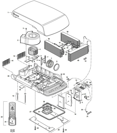 Complete evaporator for Aventa Comfort