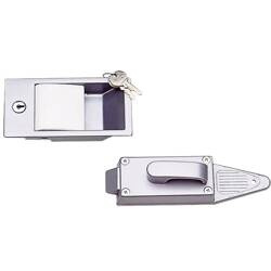 HABA MC 400 metal door lock for motorhomes and caravans - with inner lock and base plate, cut-out 135 x 63 mm, left-hand door