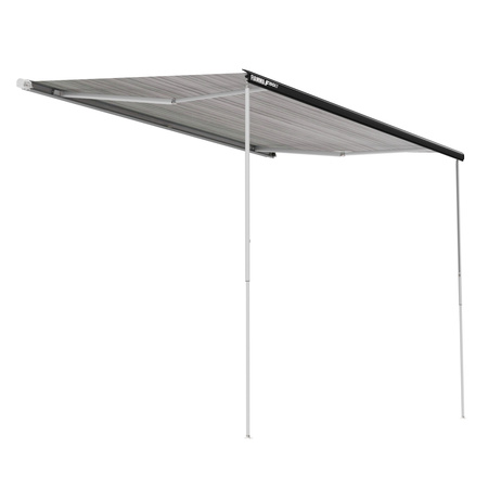 Fiamma F80s 425 roof awning - length 425 cm, projection 250 cm, Deep Black case, Royal Grey fabric
