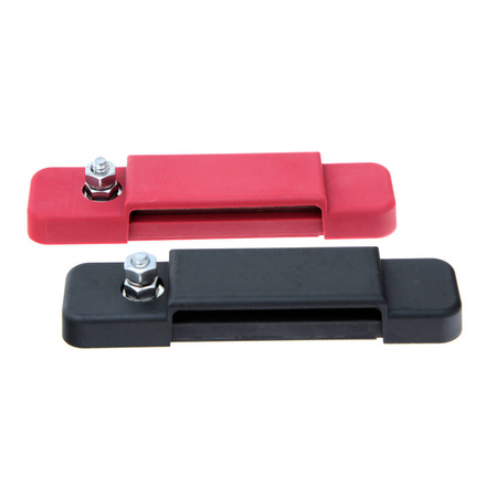 Busbars 180A red and black 12P with cover ​