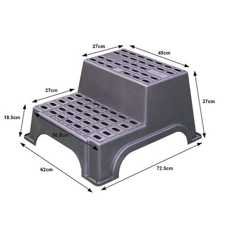 Plastic double step - h 370