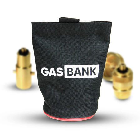GasBank etui na adapter tankowania LPG, 14 x Ø 7 cm - na 1 adapter DIN lub 3 adaptery M10, czarne
