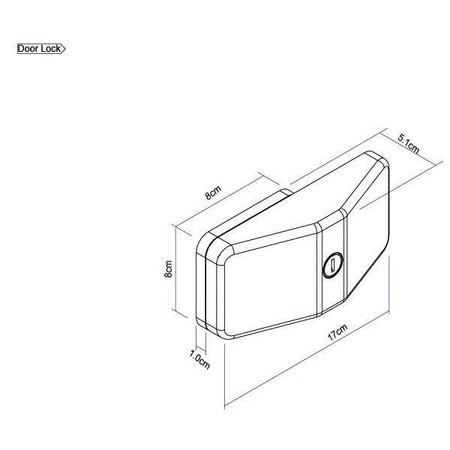 Zamek drzwiowy Thule Door Lock do ściany – biały – 1 szt.