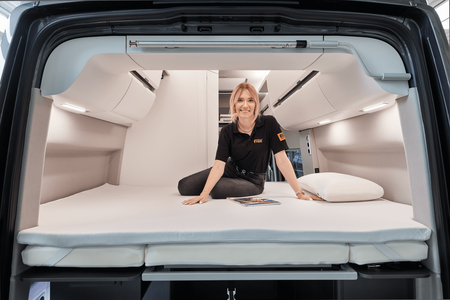 Comfort topper for VW Grand California 600, size 192x155x4,5 cm