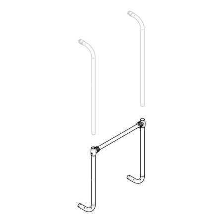 Podpora poprzeczna ramy i dolne ramię podporowe Thule Sport G2, zestaw lewy i prawy