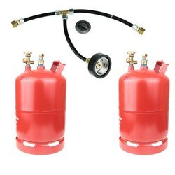 2 x 6kg Refillable LPG Gas Bottle + remote filling point