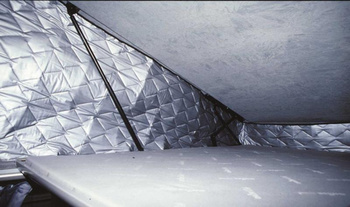 Carbest bellows thermal insulation for the Westfalia pop-top roof, VW T4, short wheelbase, interior, 7-layer Isoflex