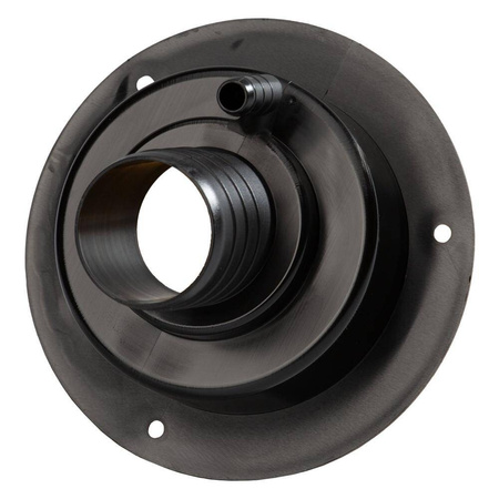 FAWO Wlew wody z korkiem i kluczykiem 12 cm czarny, wersja krótka - wąż ø40 mm, kamper
