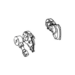 End Plates Incl. Gear TO 6300, Anthracite, Set Left + Right