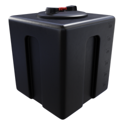 Prostokątny pojemnik na płyny 60 l do transportu UHPLAST czarny