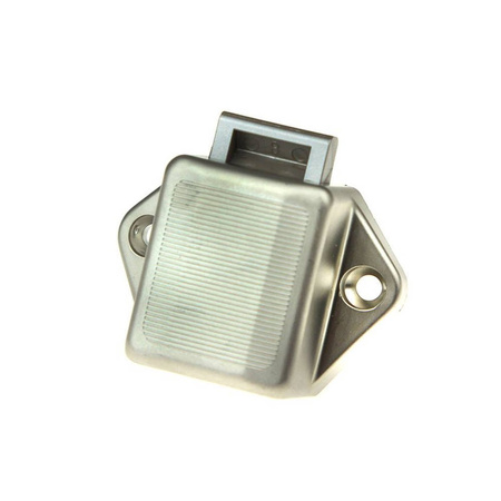 Nickel Plastic Mini Push Lock
