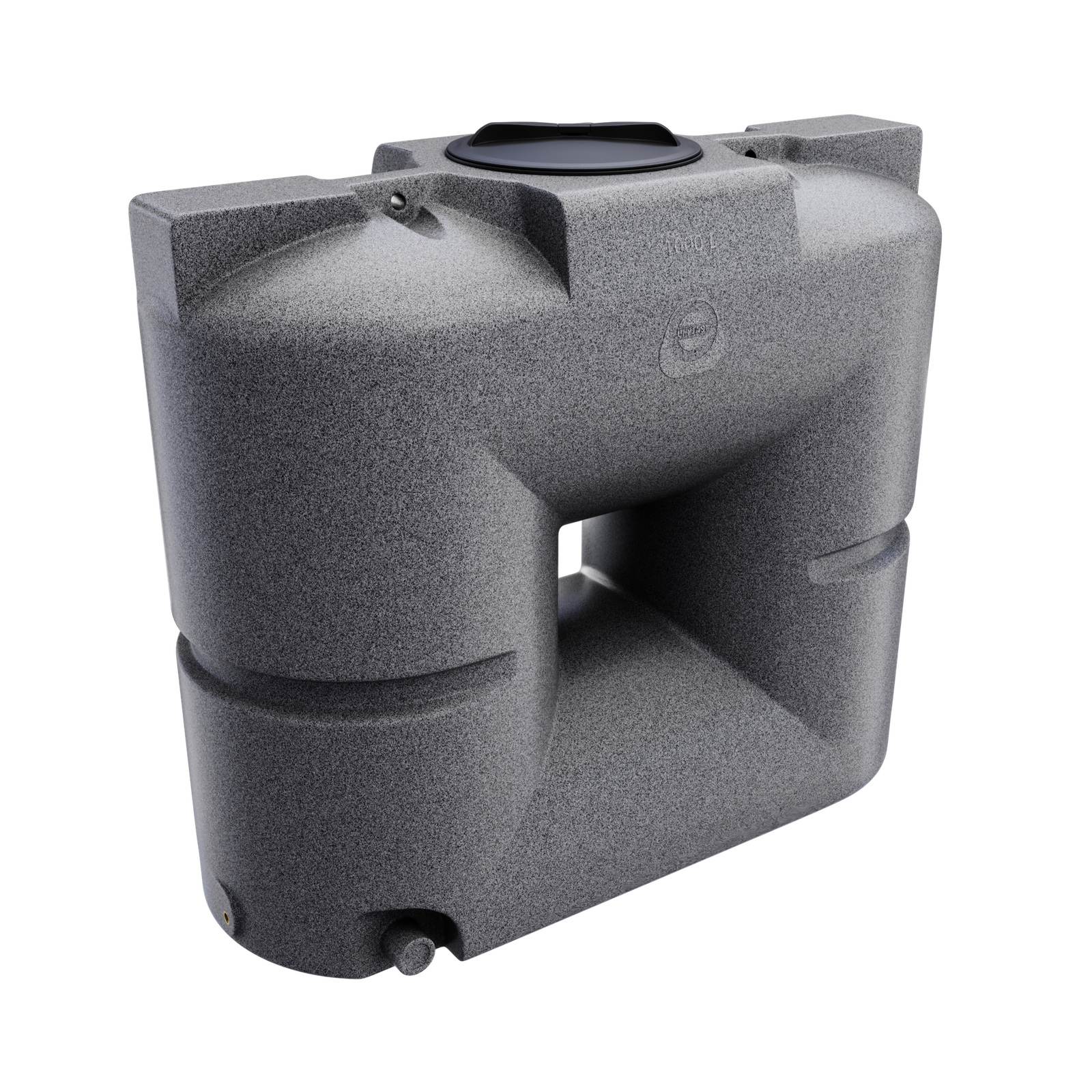 Zbiornik płaski UHPLAST B-1000 NEW 1000 l w kolorze marmurowy