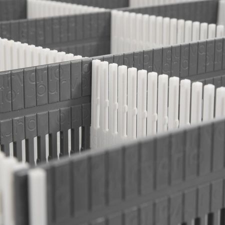 System organizacji szuflad purvario eStow Bar – light grey – 8 przegród