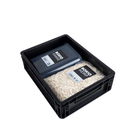 BOXIO TOILET UP - SOLO UP riser with hemp litter and SHAKE container