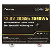 Camping Battery 200Ah 12.8V with Heating, Compact and Lightweight