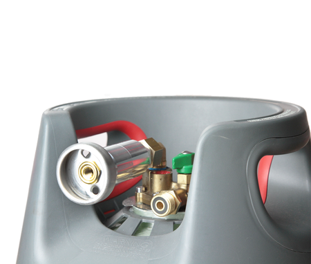 GasBank Multi, DUO, Alugas - Dish adapter z zaworem zwrotnym i z filtrem