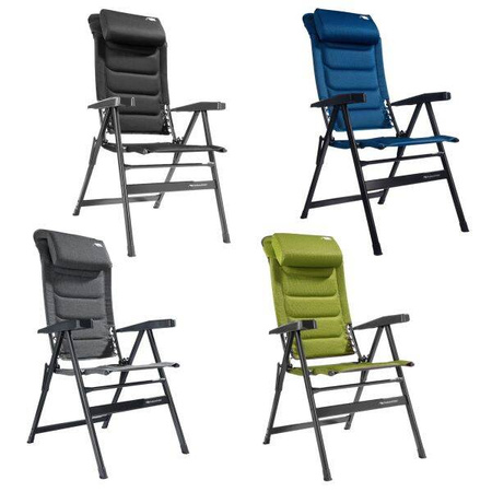 FF Kollektion HighQ Comfortable Blueline krzesło kempingowe jasnoniebieskie - 140 kg