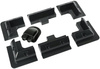 Solar Panel Mounting Brackets (7pcs) BLACK For RV Boat Caravan